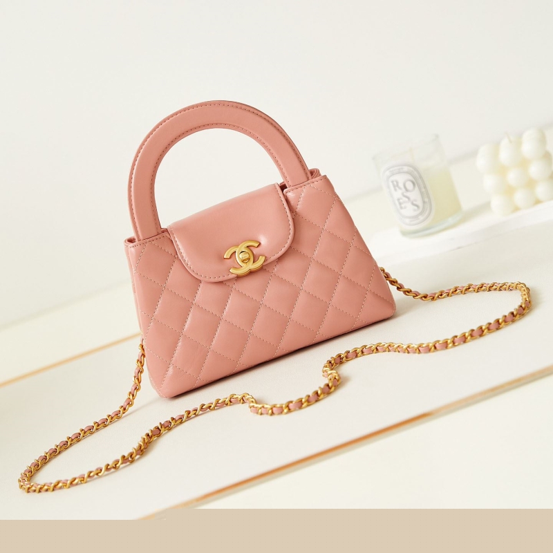 Ch*el top handle bags